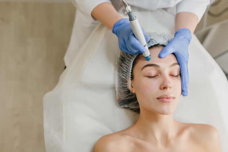 Hydrafacial treatment in Chantilly, VA at Essential Aesthetics & Wellness MedSpa for glowing, refreshed skin.