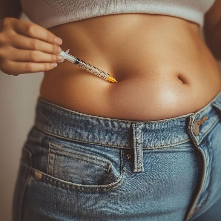 Non-surgical fat reduction treatment using advanced body sculpting technology at EA Wellness MedSpa in Chantilly, VA.