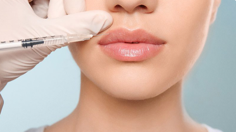 Dermal filler injections enhancing facial volume and smoothing wrinkles at Essential Aesthetics & Wellness MedSpa in Chantilly, VA.