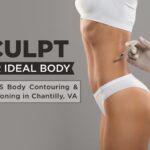 EMS body contouring treatment using electromagnetic muscle stimulation at Essential Aesthetics & Wellness MedSpa in Chantilly, VA