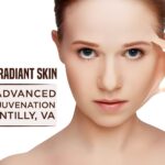 Woman receiving advanced skin rejuvenation treatment at luxury medspa in Chantilly VA
