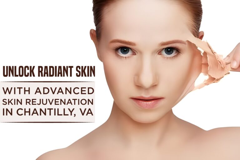 Woman receiving advanced skin rejuvenation treatment at luxury medspa in Chantilly VA